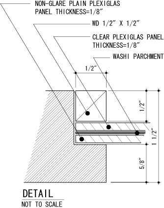 door / glass detail